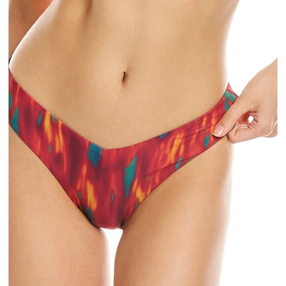 We Wore What Red Colorful Bikini Bottoms - Picture 1 of 4